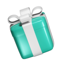 Realistic 3D Gift Box Cutout png