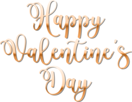 Valentine's Day text cut out png