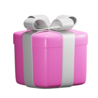 Realistic 3D Gift Box Cutout png