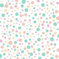 Multicolored rounded confetti background circle bubble template for holiday design, invitation, pParty, birthday, banner vector illustration