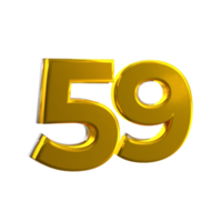 mental gelb 59 3d nummer png