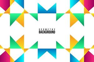 Trend Geometry Abstract Background Template Design colorful Geometrical Background vector