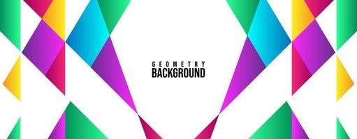 Trend Geometry Abstract Background Template Design colorful Geometrical Background vector