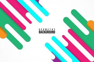 Trend Geometry Abstract Background Template Design colorful Geometrical Background vector