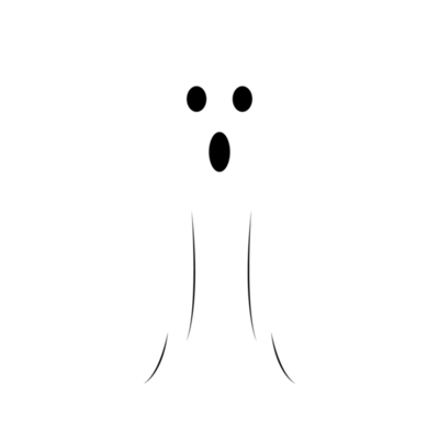 Halloween scary white ghost PNG on a transparent background. Ghost image  with abstract shapes. Halloween white ghost party element design. Ghost PNG  with a scary face. 11016942 PNG