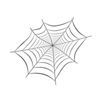 conception png de toiles d'araignées noires d'halloween. image d'halloween avec la silhouette de la toile d'araignée. ancienne conception de toile d'araignée effrayante avec une couleur noire sur fond transparent.