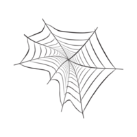 Halloween abstrakte schwarze Spinnweben png. Halloween-Bild einer Spinnennetz-Silhouette. altes gruseliges spinnennetzdesign mit schwarzer farbe. png