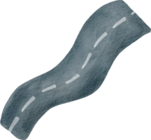 Aquarell abstrakte Straße png