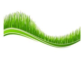 Grass wave background vector