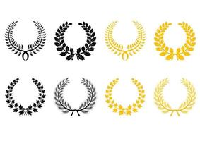 Set of laurel wreaths vector