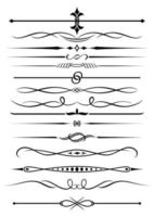 Vintage elements and borders vector