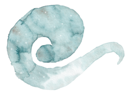 mancha de acuarela abstracta de forma espiral png