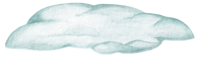 illustration aquarelle de dérive de neige en hiver png