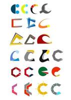 alfabeto letra c vector