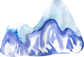 aquarell cartoon bunte schneewehe png