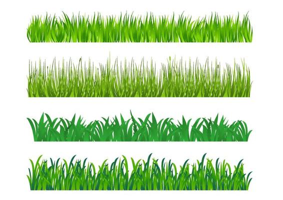 Green grass elements