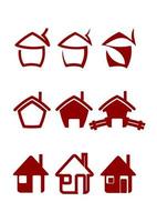 Real estate symbols vector