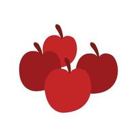 Apple flat icon simple vector drawing with illustration design