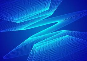 Abstract technology blue background wave lines background. Banner, poster or template elegant and modern curved lines. Communication technology concept photo