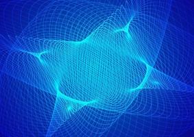 Abstract technology blue background wave lines background. Banner, poster or template elegant and modern curved lines. Communication technology concept photo