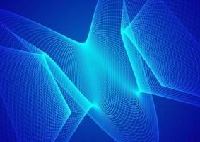 Abstract technology blue background wave lines background. Banner, poster or template elegant and modern curved lines. Communication technology concept photo