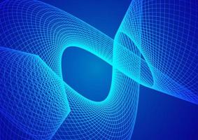 Abstract technology blue background wave lines background. Banner, poster or template elegant and modern curved lines. Communication technology concept photo
