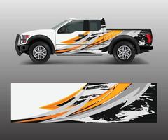 Abstract modern graphic design for truck and vehicle wrap and branding stickers vector