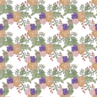 Blumenmuster Aquarell nahtlos png