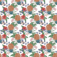 Blumenmuster Aquarell nahtlos png