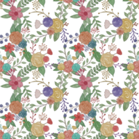 Blumenmuster Aquarell nahtlos png