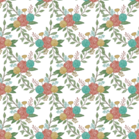 Blumenmuster Aquarell nahtlos png