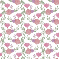 Blumenmuster Aquarell nahtlos png