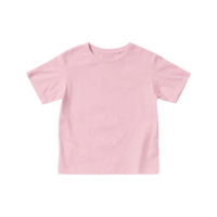 Lilac kids t shirt mockup short sleeve transparent background png