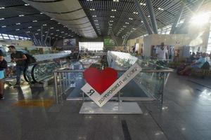 Sochi, Russia - July 28, 2022 Interior of Adler Railway Station photo