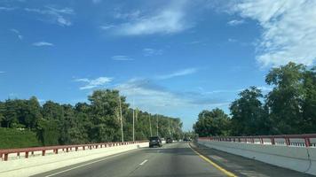 Sochi, Russia - July 28, 2022  Landscape road in the Adler district of the city photo