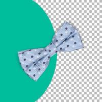 Top up view isolated blue bow ties photo