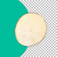 Top up view isolated wooden cutting board photo