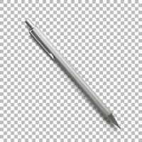 Isolated closeup of drop action pencil photo