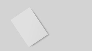 conjunto de papelería de marca en blanco aislado en gris como plantilla para la presentación del diseño de identidad.