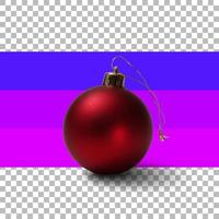 isolated red Christmas ball photo