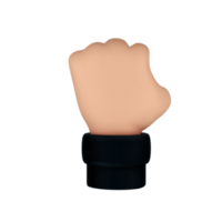 Hand Gesture 3D Illustration. 3D rendering png