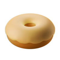 donut taart herfst partij thema 3d icoon illustratie png