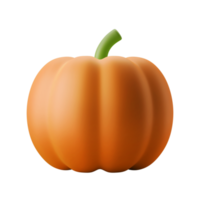 ilustración de icono 3d de festival de otoño de planta de calabaza png