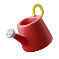 watering can farm gardening tool 3d icon illustration png