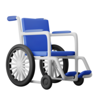 disability patient wheel chair 3d icon illustration png