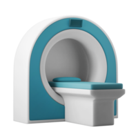 mri diagnostisk skanna enhet 3d ikon illustration png