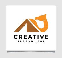 Awesome Brown Camel Logo Template Design Inspiration vector