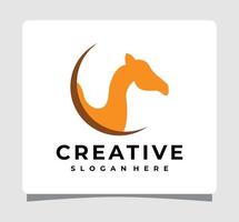 Awesome Brown Camel Logo Template Design Inspiration vector