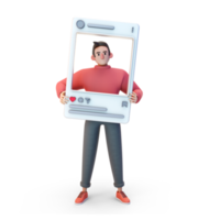 chico personaje 3d png