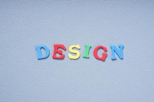 design in colorful letters photo